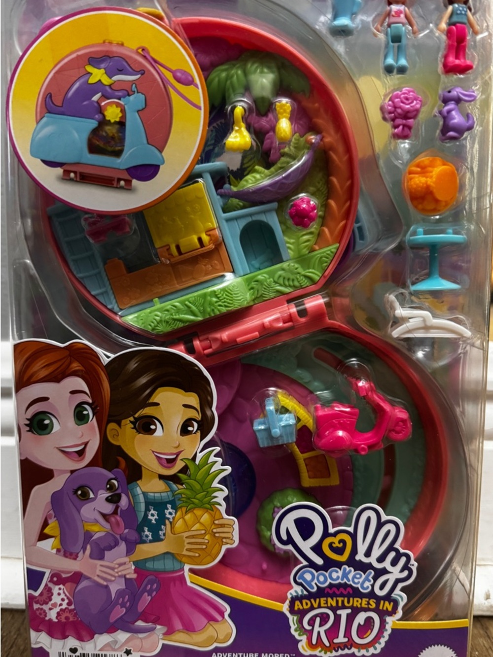Polly Pocket Adventures in Rio Moped Playset